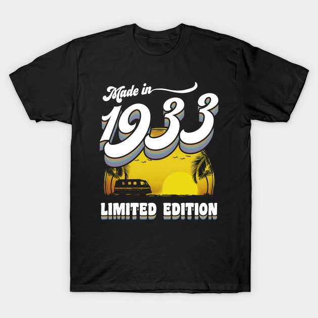 Made in 1933 90th Birthday Gift 90 Years Old 90th Birthday T-Shirt by KsuAnn